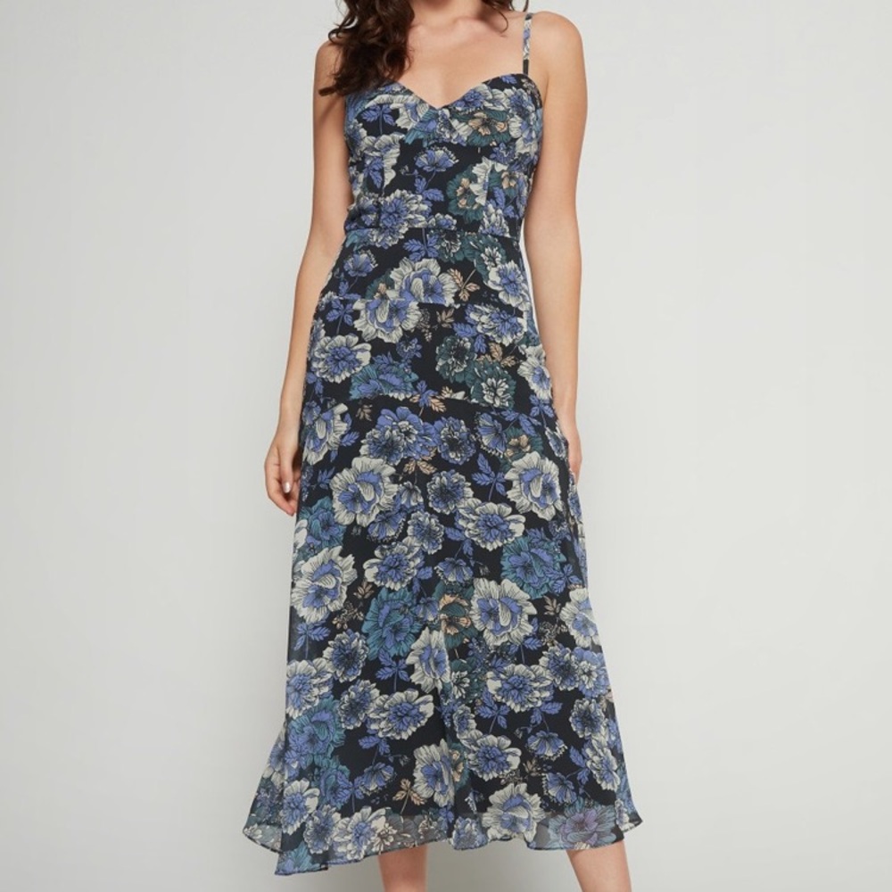 Cooper St. floral fantasy midi dress